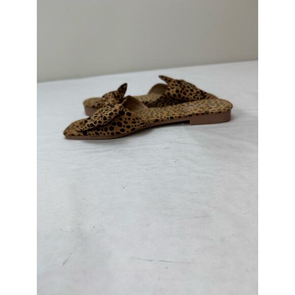 Y2K Cheetah Print Cape Robbin Jul Sandals Slides Cape Robbin Animal Print Size 8 - Picture 3 of 11